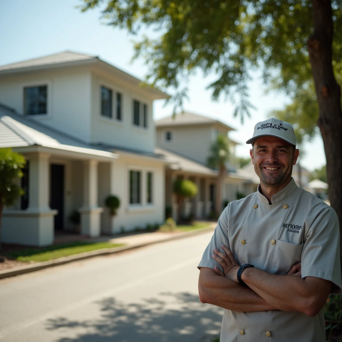 Residential roofing project and neighborhood architecture in Beverly Beach FL