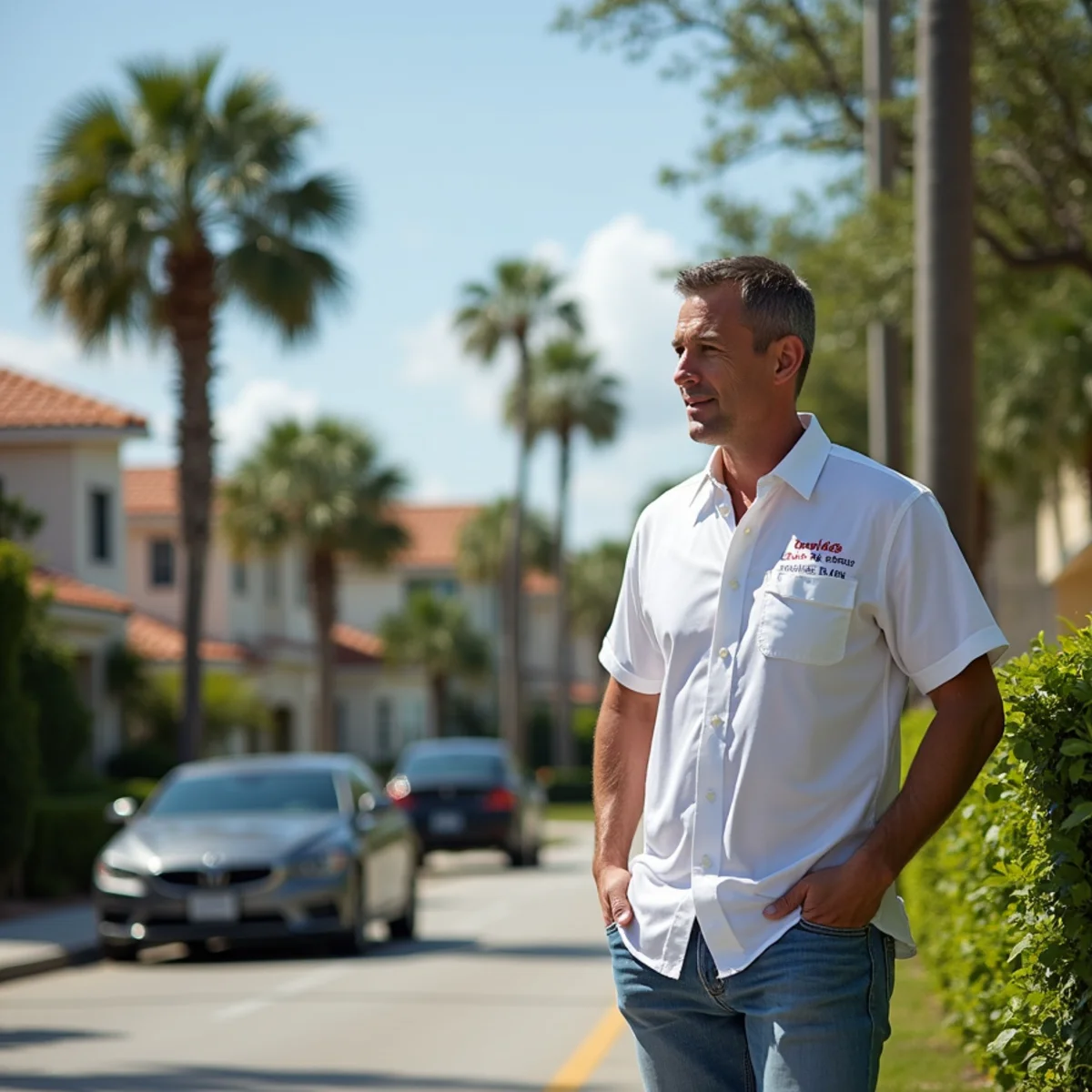 Residential roofing project and neighborhood architecture in Daytona Beach FL
