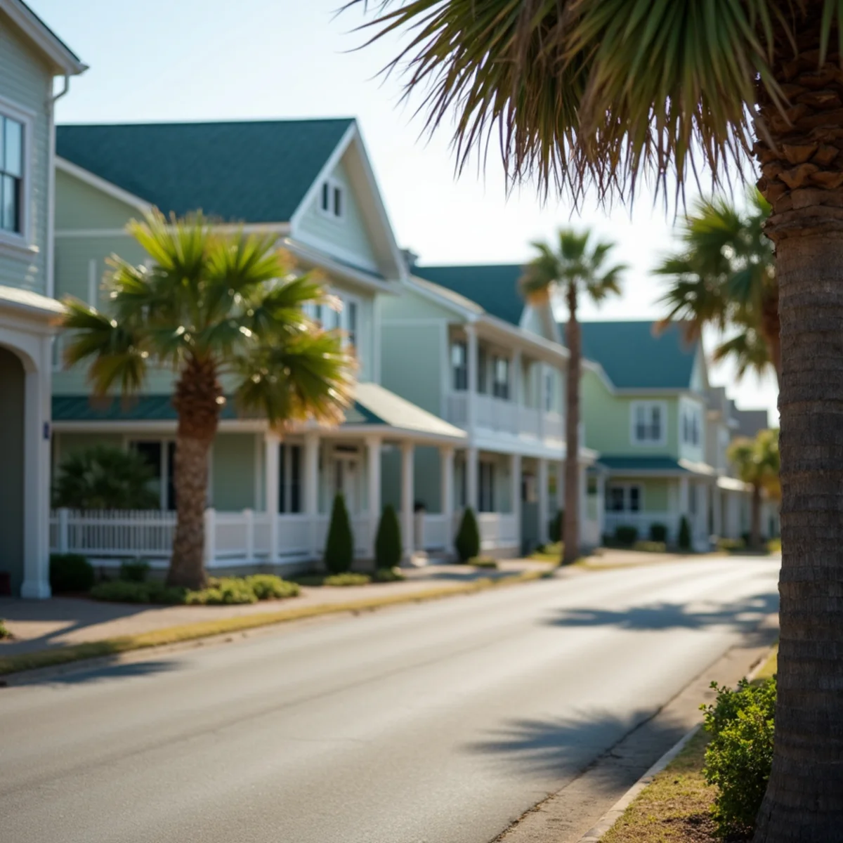 Residential roofing project and neighborhood architecture in Flagler Beach FL