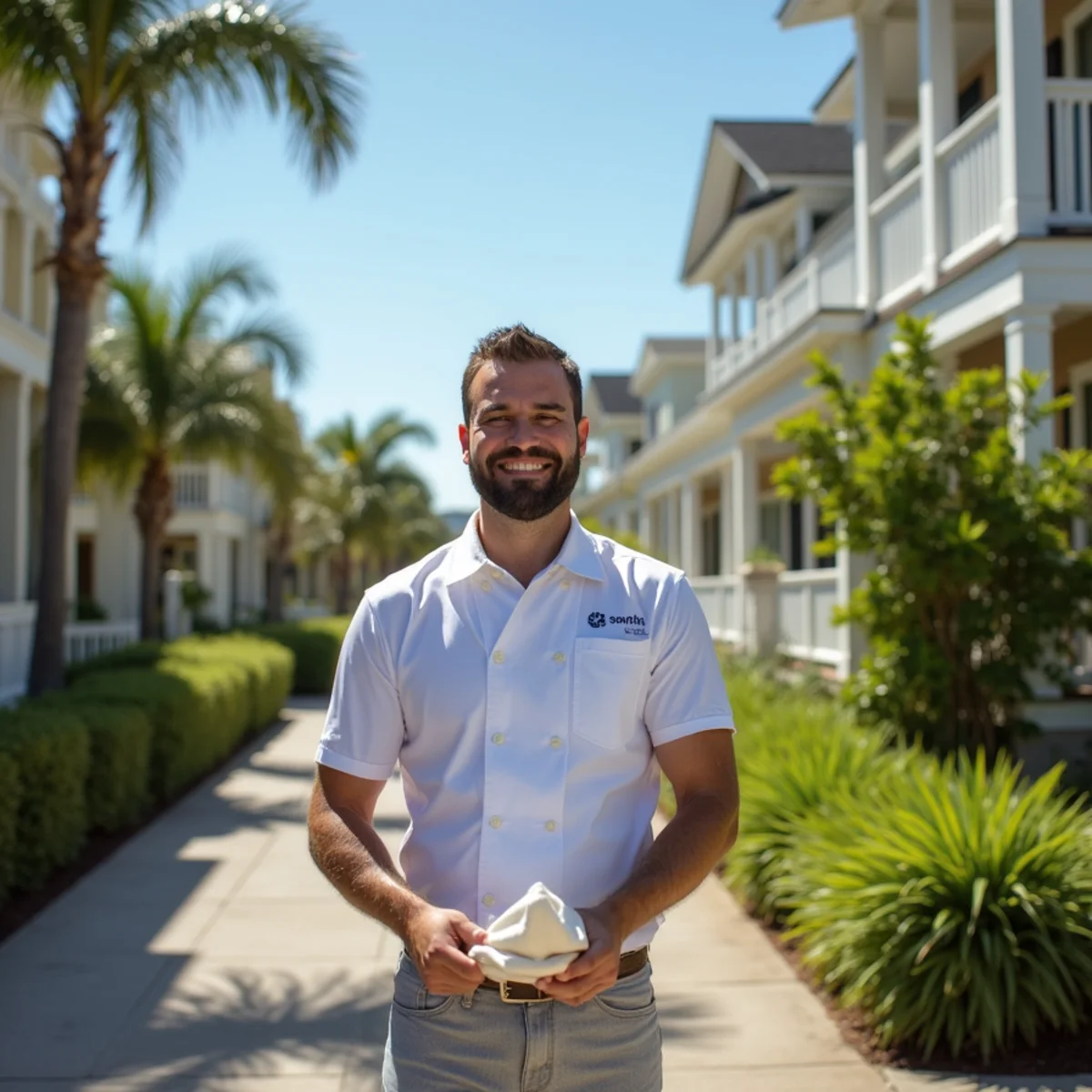 Residential roofing project and neighborhood architecture in Jacksonville Beach FL