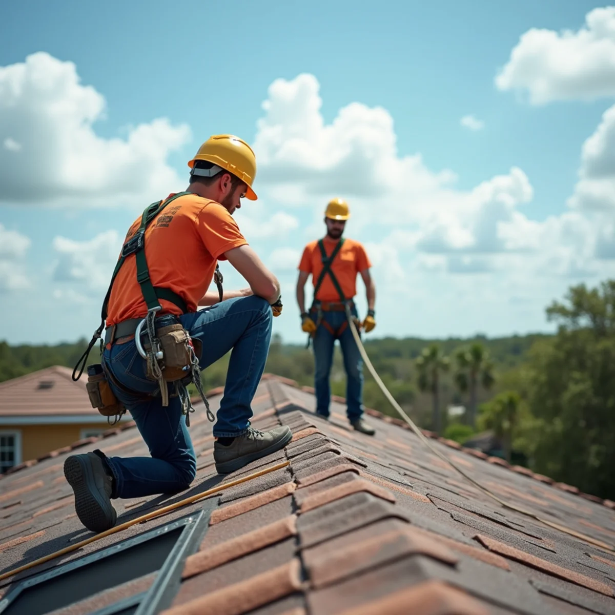 Repel Dry LLC roofing contractors working on residential and commercial roofs in Bunnell FL