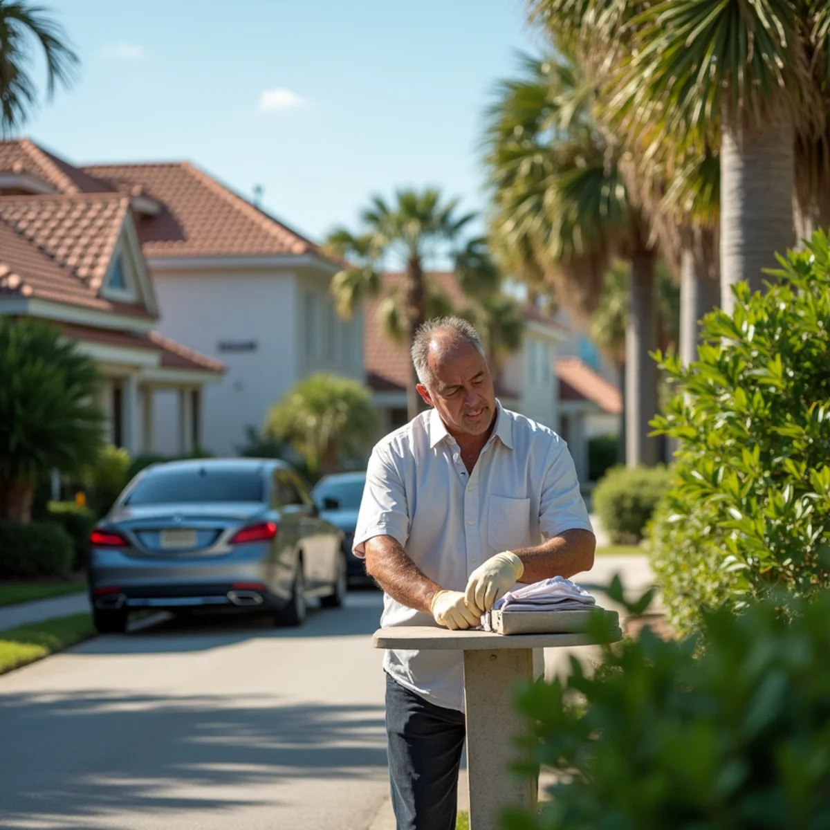 Residential roofing project and neighborhood architecture in St. Augustine Shores FL